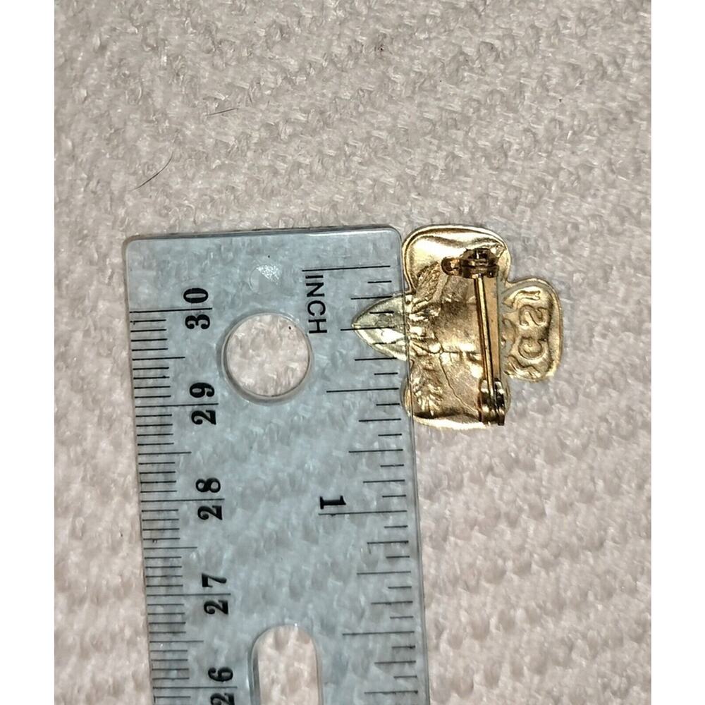 Vintage Girl Scout 1952 Korean War Type 6C Stamped Membership Pin Official Lapel - Picture 16 of 16